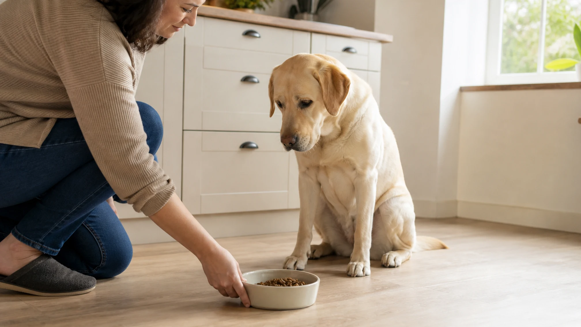 Adapter l’alimentation d’un labrador adulte avec prudence : conseils clés — scène pratique complémentaire