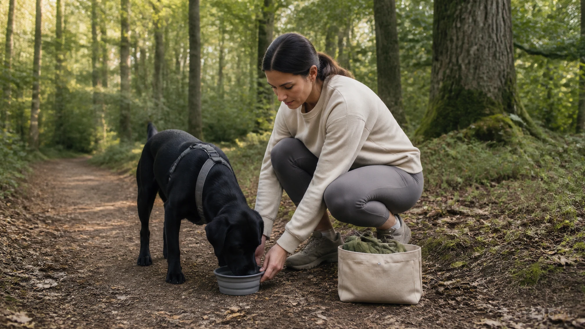 Préparer une trousse de promenade pour son chien : quoi emporter et pourquoi — scène pratique complémentaire